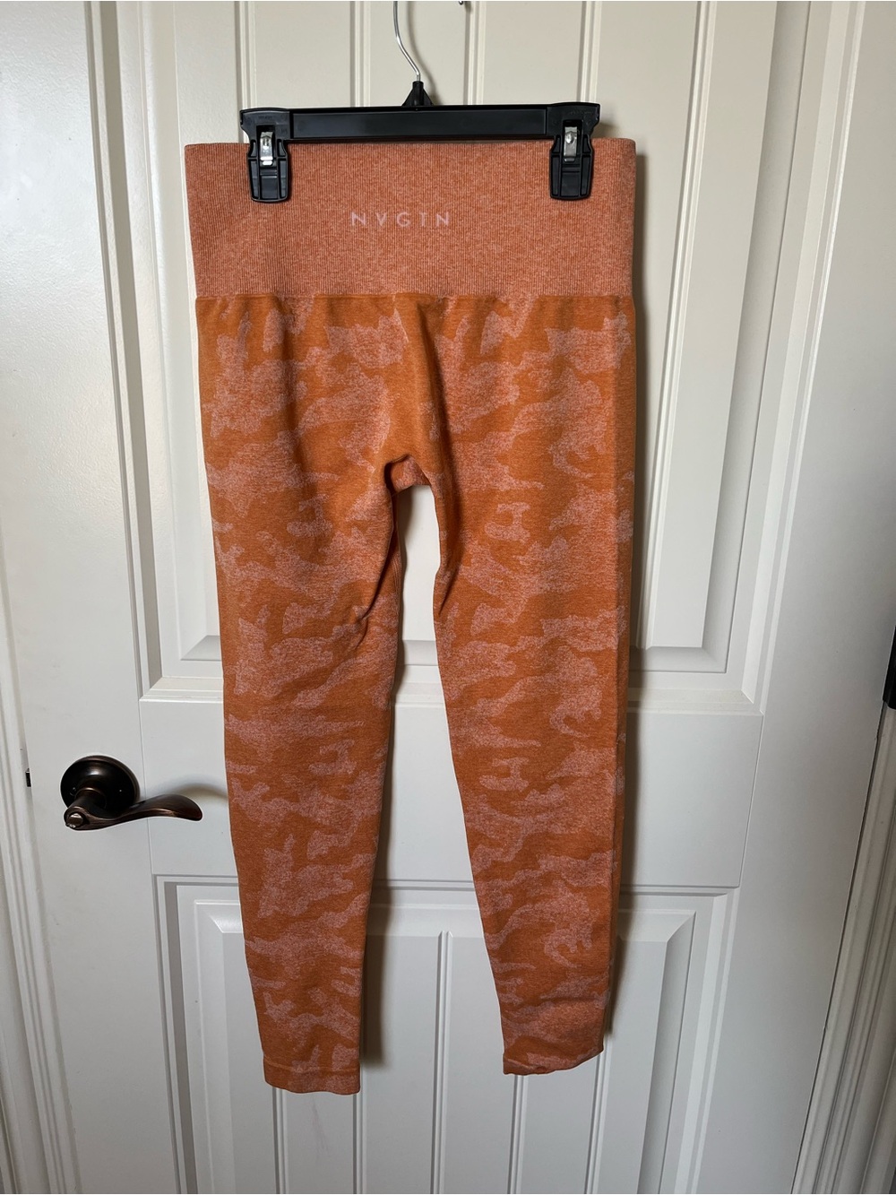 NVGTN Orange Camo High-Waist Leggings